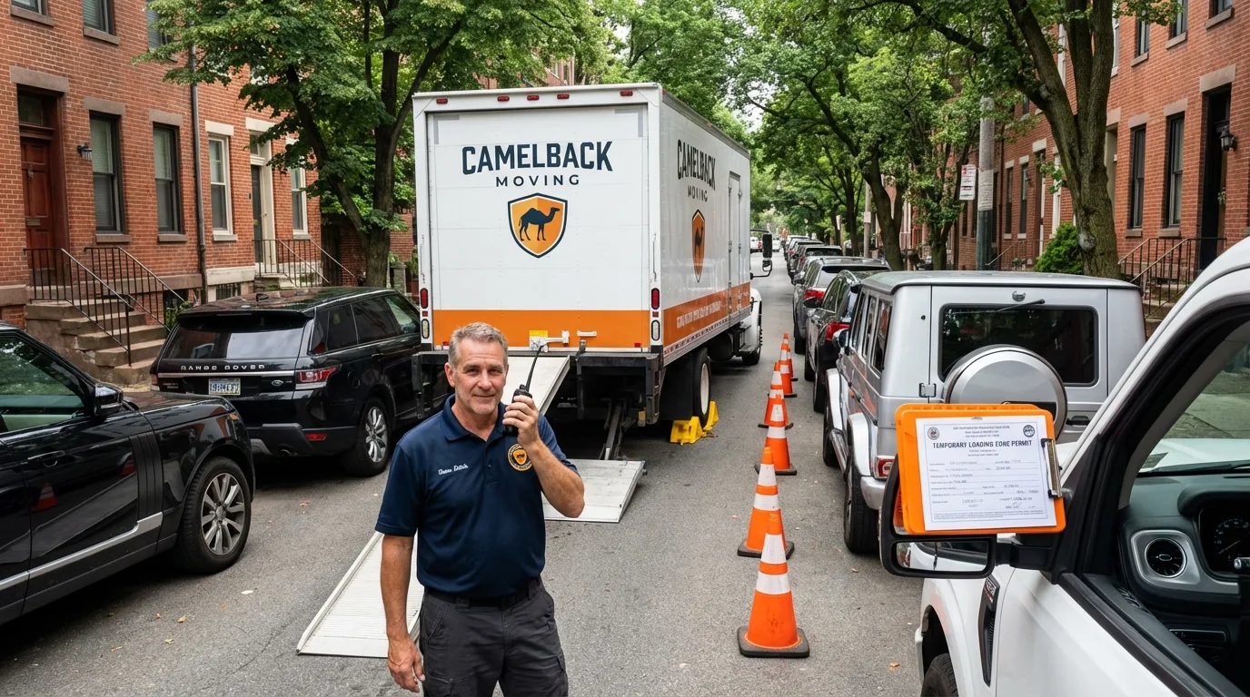City street loading permit setup in Hughesville, PA